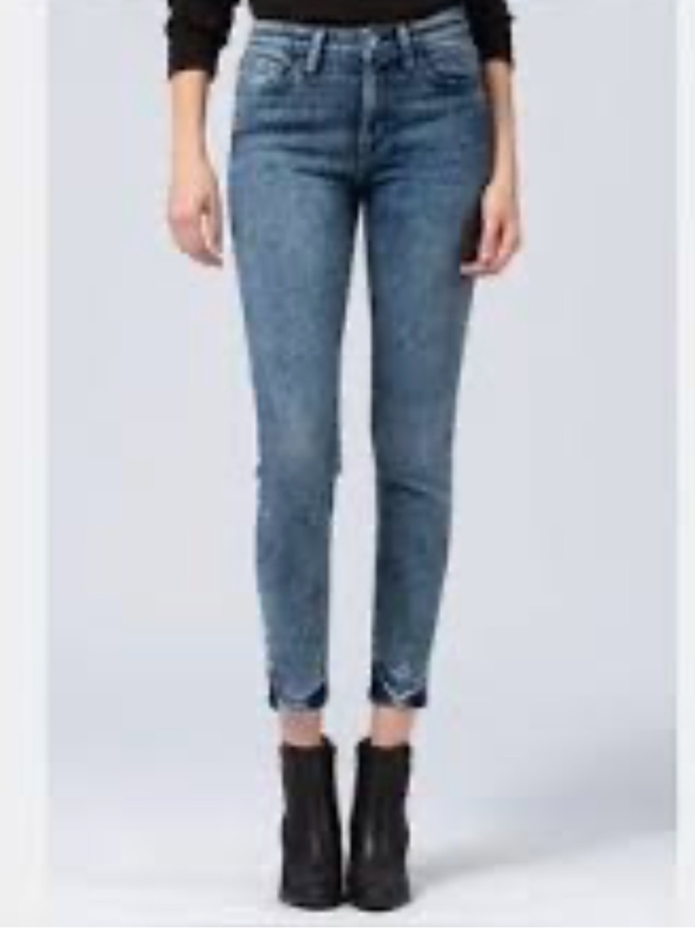 EUC Flying Monkey Acid Wash Mid-Rise Cropped Skinny Jeans - Size 27 (US 5)